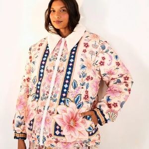 Farm Rio Reversible Puffer Coat Jacket Large